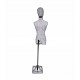 BUSTO DE MUJER METÁLICO, COLOR NEGRO