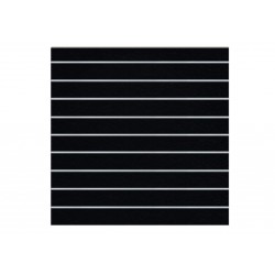 PANEL DE LAMAS NEGRO 9 GUÍAS 120X120 CM