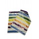 BOLSAS DE PLÁSTICO CON ASA TROQUELADA ESTAMPADO RAYAS DE COLORES 25X35 CM