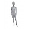 MANIQUI DE MUJER GRIS MATE CON CARA DE HUEVO