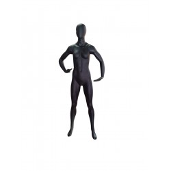 MANIQUI DE MUJER DEPORTISTA NEGRO MATE