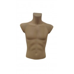 BUSTO DE HOMBRE COLOR CARNE DE PLÁSTICO 