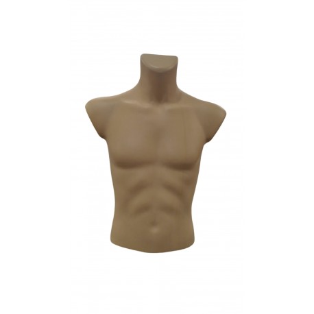 BUSTO DE HOMBRE COLOR CARNE DE PLÁSTICO 