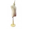 BUSTO INFANTIL TELA CON COPA Y BASE DE MADERA