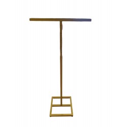 PERCHERO DORADO FORMA T REGULABLE