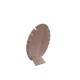 EXPOSITOR COLLARES DE MADERA Y LINO CLARO,5 RANURAS
