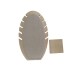 EXPOSITOR COLLARES DE MADERA Y LINO CLARO,5 RANURAS