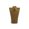 BUSTO EXPOSITOR PARA COLLARES EN CUERDA MARRÓN 37 CM