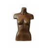 BUSTO DE MUJER COLOR MARRON EN FIBRA DE VIDRIO