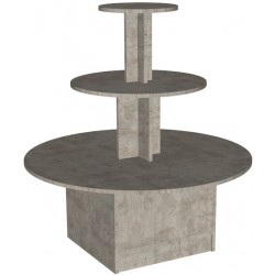 MUEBLE EXPOSITOR CENTRAL REDONDO 140X100X100 CM